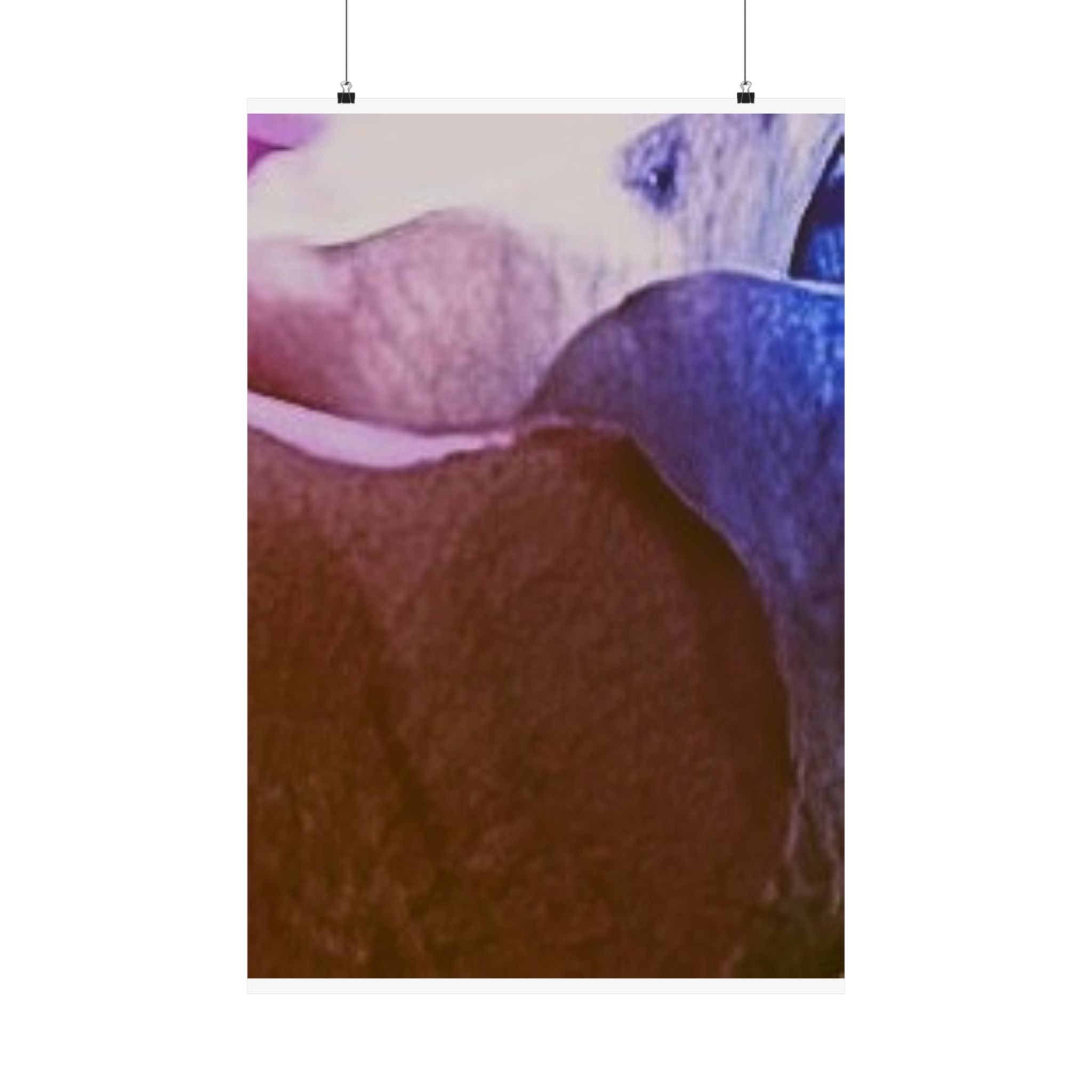 SOMETHING SPICY | Abstract Color Wave Satin Poster