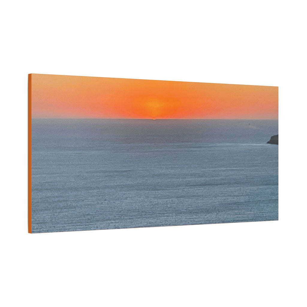 SOMETHING RESTFUL | Island of Mykonos Ocean Sunset Canvas Satin Stretched | Seascape Wall Art