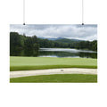 SOMETHING WANTED | North Georgia Mountain Lake Golf Course Poster | Satin Poster