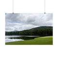 SOMETHING NEEDED | North Georgia Lake Landscape Satin Poster