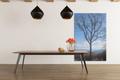 SOMETHING RESILENT | Tennessee Mountain View Bare Tree Silhouette Landscape Canvas