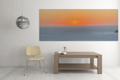 SOMETHING RESTFUL | Island of Mykonos Ocean Sunset Canvas Satin Stretched | Seascape Wall Art