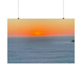 SOMETHING RESTFUL | Island of Mykonos Ocean Sunset Poster | Satin Print